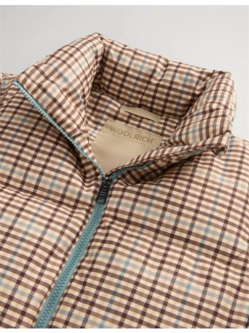 PRINTED WOOL JACKET WOOLRICH | CFWWOU2062FRUT50938618 BEIGE CHECK